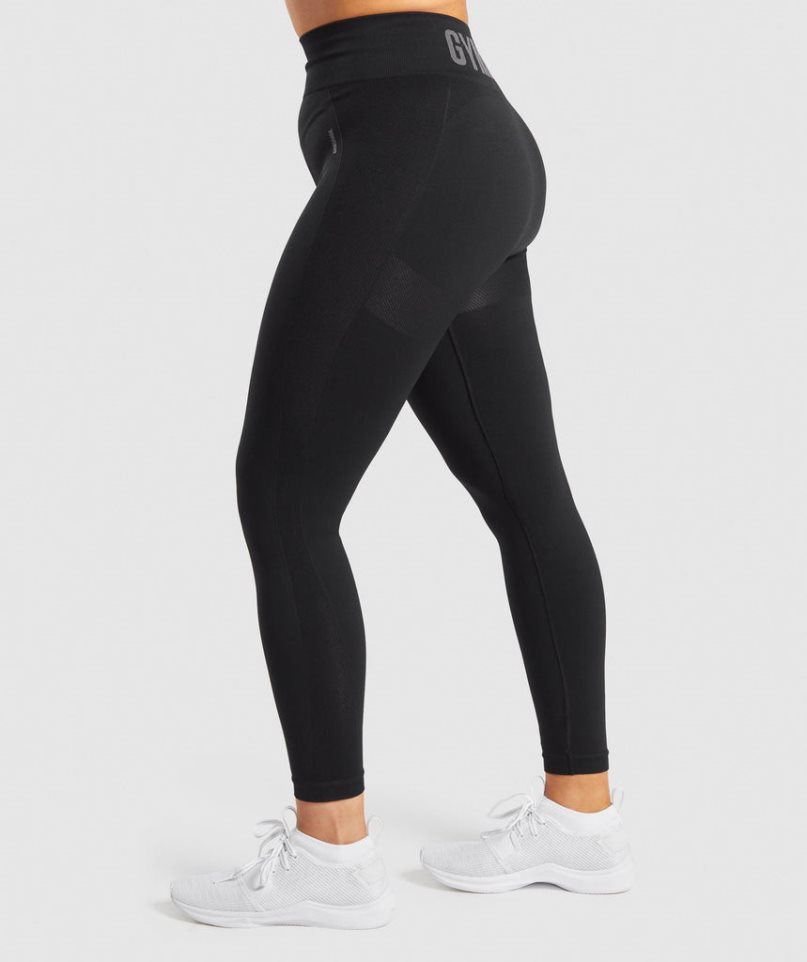 Legginsy Gymshark Flex High Waisted Damskie Czarne | PL 182JYT